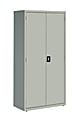 Lorell® Fortress Series 18"D Steel Storage Cabinet, Fully Assembled, 5-Shelf, Light Gray