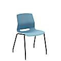 KFI Studios Imme Stack Chair, Sky Blue/Black