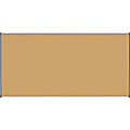 Lorell® Cork Board, 96" x 48", Aluminum Frame With Silver/Black Finish