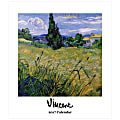 Retrospect Monthly Desk Calendar, 6 1/4" x 5 1/2", Vincent Van Gogh, January to December 2017