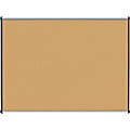 Lorell® Satin Bulletin Board, 48" x 36", Aluminum Frame With Silver Finish