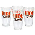 Wanda June Home by Miranda Lambert Hide Your Crazy 4-Piece Glass Tumbler Set, 16 Oz, Clear 1 thumbnail image