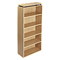 Lorell® Concordia Series Bookcase, 5-Shelf, Latte