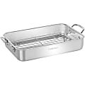 Cuisinart™ Lasagna Pan With Stainless Roasting Rack, 14”, Silver