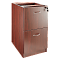 Lorell® Essentials 16"W Vertical 2-Drawer Fixed Pedestal File Cabinet For Computer Desk, Mahogany 1 thumbnail image