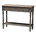 Baxton Studio Martens 2-Drawer Console Table, Brown