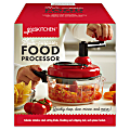 gia'sKITCHEN Multipurpose 1-Speed Manual Hand Food Processor, Red/Black 1 thumbnail image