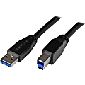 StarTech.com 5m 15ft Active USB 3.0 USB-A to USB-B Cable - M/M - USB A to B Cable - USB 3.1 Gen 1)