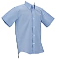 Royal Park Men's Uniform, Short-Sleeve Oxford Polo Shirt, Medium, Blue