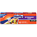 Hefty Slider Gallon-size Storage Bags - Clear - 135/Carton - 15 Per Box - Food 1 thumbnail image