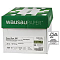 Wausau® Exact® Eco 100 Multipurpose Paper, Smooth, 8 1/2" x 11", 20 Lb, 100% Recycled, Ream Of 500 Sheets, Case Of 10 Reams 1 thumbnail image