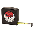 Apex Mezurall Measuring Tapes, 1/2 in x 10 ft, Black 1 thumbnail image
