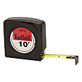 Mezurall® Measuring Tapes, 1/2 in x 10 ft, Black