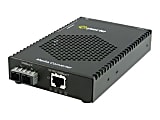 Perle S-1110PP-S2SC40 - Fiber media converter - GigE - 10Base-T, 1000Base-EX, 100Base-TX, 1000Base-T - SC single-mode / RJ-45 - up to 24.9 miles - 1310 nm