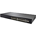 Cisco SG250-26P 26-Port Gigabit PoE Smart Switch - 26 Ports - Manageable - Gigabit Ethernet - 1000Base-T, 1000Base-X - 2 Layer Supported - Modular - 2 SFP Slots - Twisted Pair, Optical Fiber - Lifetime Limited Warranty 1 thumbnail image
