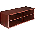 Lorell® Concordia Series Low Lateral Storage Cabinet, 4-Shelves, Mahogany