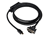 Eaton Tripp Lite Series Mini DisplayPort to VGA Active Adapter Cable (M/M), 6 ft. (1.8 m) - Display cable - Mini DisplayPort (M) to HD-15 (VGA) (M) - 6 ft - thumbscrews - black