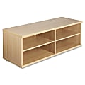 Lorell® Concordia Series Low Lateral Storage Cabinet, 4-Shelves, Latte