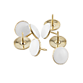 See Jane Work® Luxe Push Pins, White/Gold, Pack Of 25 1 thumbnail image