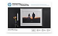 HP Premium Plus Photo Paper for Inkjet Printers, Glossy, Ledger Size (11" x 17)", 80 Lb., Pack Of 25 Sheets (CV065A) 1 thumbnail image