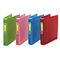 Wilson Jones® Impact™ Poly 3-Ring Binder, 1 1/2" Round Rings, Assorted Colors