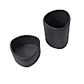 Silhouette Stuff Cup, 4 1/4"H x 3 3/4"W x 3 3/4"D, Gray