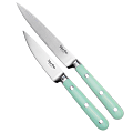 Martha Stewart Stainless Steel 2-Piece Cutlery Set, Turquoise 1 thumbnail image