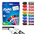 EXPO® Low-Odor Dry-Erase Markers, Chisel Point, Assorted Colors, Pack Of 8