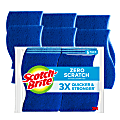 Scotch-Brite™ No Scratch Multipurpose Scrub Sponge, Blue, Pack Of 6