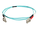 C2G 10m LC-LC 50/125 Duplex Multimode OM4 Fiber Cable - Aqua - 33ft - Patch cable - LC multi-mode (M) to LC multi-mode (M) - 3 m - fiber optic - duplex - 50 / 125 micron - OM4 - aqua