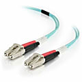 C2G 10m LC-LC 50/125 Duplex Multimode OM4 Fiber Cable - Aqua - 33ft - 10m LC-LC 50/125 Duplex Multimode OM4 Fiber Cable - Aqua - 33ft 1 thumbnail image
