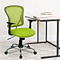 Flash Furniture Mesh Mid-Back Task Chair, Green/Black/Chrome