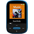 SanDisk Clip Sport SDMX24-008G 8 GB Flash MP3 Player - Blue - FM Tuner - 1.4" - microSDHC - MP3, AAC, Audible, FLAC, Ogg Vorbis, WAV, WMA - 25 Hour