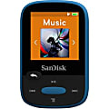 SanDisk Clip Sport SDMX24-008G 8 GB Flash MP3 Player - Blue - FM Tuner - 1.4" - microSDHC - MP3, AAC, Audible, FLAC, Ogg Vorbis, WAV, WMA - 25 Hour 1 thumbnail image