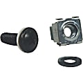 Tripp Lite 50PC Rack Enclosure Square Hole Hardware M5 Screws & Washers - Cage Nut, Pan Head Screw, Cup Washer - 50 1 thumbnail image