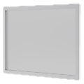 HON BL Modesty Panel, Frosted - Contemporary - 72" Width x 0.8" Depth x 27" Height - Glass - Silver, Frosted