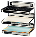 Office Depot® Brand Mesh 3-Tier Desk Shelf, Black 1 thumbnail image