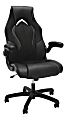 OFM Essentials 3086 Racing-Style Bonded Leather High-Back Gaming Chair, Black 1 thumbnail image