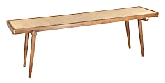 Zuo Modern Olyphant Acacia Wood Rectangle Console Table, 25”H x 78”W x 23-7/16”D, Natural