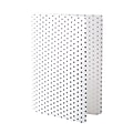 Realspace™ Poly Expanding File Folder, 8-Pocket, Letter Size, 4" Expansion, White/Black Dots