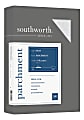 Southworth® Parchment Specialty Paper, 24 Lb., 8 1/2" x 11", Gray, Pack Of 500