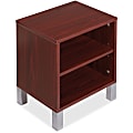 Lorell® Concordia Series Desktop Storage, 2-Shelf, for 66"W Desk, Mahogany
