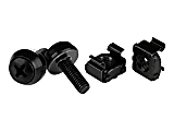 StarTech.com M5 x 12mm - Screws and Cage Nuts - 100 Pack, Black - M5 Mounting Screws & Cage Nuts for Server Rack & Cabinet 1 thumbnail image