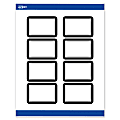 Avery® Print-To-The-Edge Labels & Sure Feed®, S00-DKZ-PRWMP10, 2" x 3", Matte White, Preprinted Double Black Border Design, Pack Of 80 1 thumbnail image