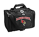 Denco Sports Luggage Expandable Travel Duffel Bag, Illinois Redbirds, 12 1/2"H x 18" - 22"W x 12"D, Black