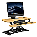 VersaDesk Power Pro Sit-To-Stand Height-Adjustable Electric Desk Riser, 36"W x 24"D, Maple