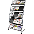 Alba Large Mobile Literature Display - 350x Sheet - 5 Compartment(s) - Compartment Size : 12.99"x28.35" - DD5GM 1 thumbnail image