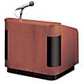 Oklahoma Sound Wood Veneer Table-Top Lecterns With Sound System, Mahogany/Walnut 1 thumbnail image
