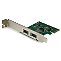 StarTech.com 2 Port 1394a PCI Express FireWire Card - PCIe FireWire Adapter - PCI Express x1 - Plug-in Card - 2 Firewire Port(s) - 2 Firewire 400 Port(s) - PC - TAA Compliant