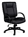 Offices To Go™ Luxehide Bonded Leather High-Back Chair, Black, OTG2700B 1 thumbnail image
